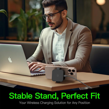 2026 for iPhone 16 Pro Max 3 in 1 Foldable Wireless Charging Station for MagSafe Magnetic Charger, Travel Stand 20W Charge Multiple Devices for iPhone 16/15/14/12/11/X-Apple iWatch Ultra/SE AirPods