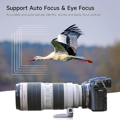 VILTROX EF-GFX Pro Lens Adapter EF Mount to GFX Mount Lens Adapter Converter Ring for Canon EF/EF-S Series Lens to Fuji GFX-Mount Medium Format Camera GFX 100 100S 50S 50SII 50R