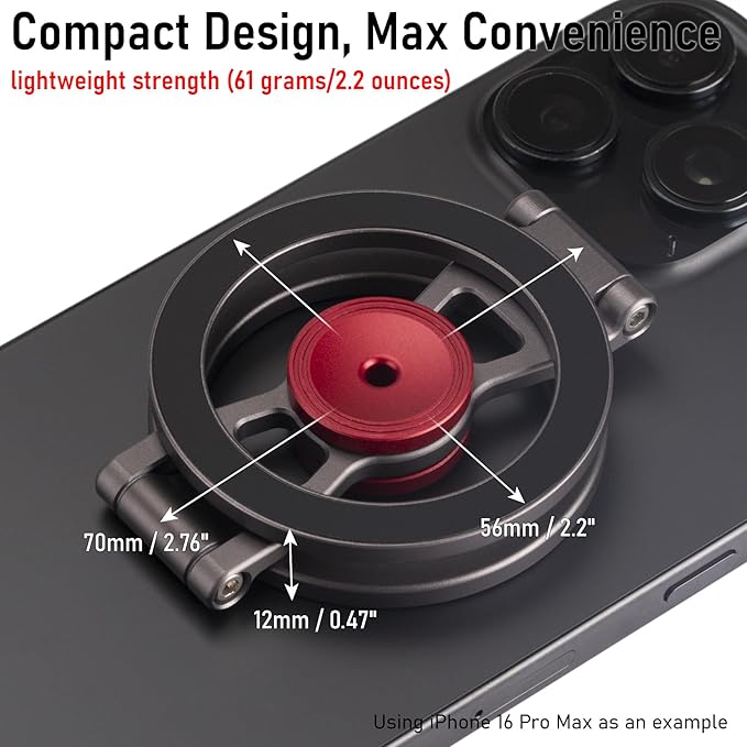Magnetic Phone Stand with Fidget Spinner | Double Side Holder Ring for iPhone 12/13/14/15/16 and Magsafe Case | Stress Relief Toy | Portable Desk & Gym Accessory for Home Office Travel