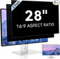 [2 Pack] 28 Inch Computer Privacy Screen for 16:9 Aspect Ratio Widescreen Monitor, Eye Protection Anti Glare Blue Light Computer Monitor Privacy Filter, Removable Anti-Scratch 28in Protector Film