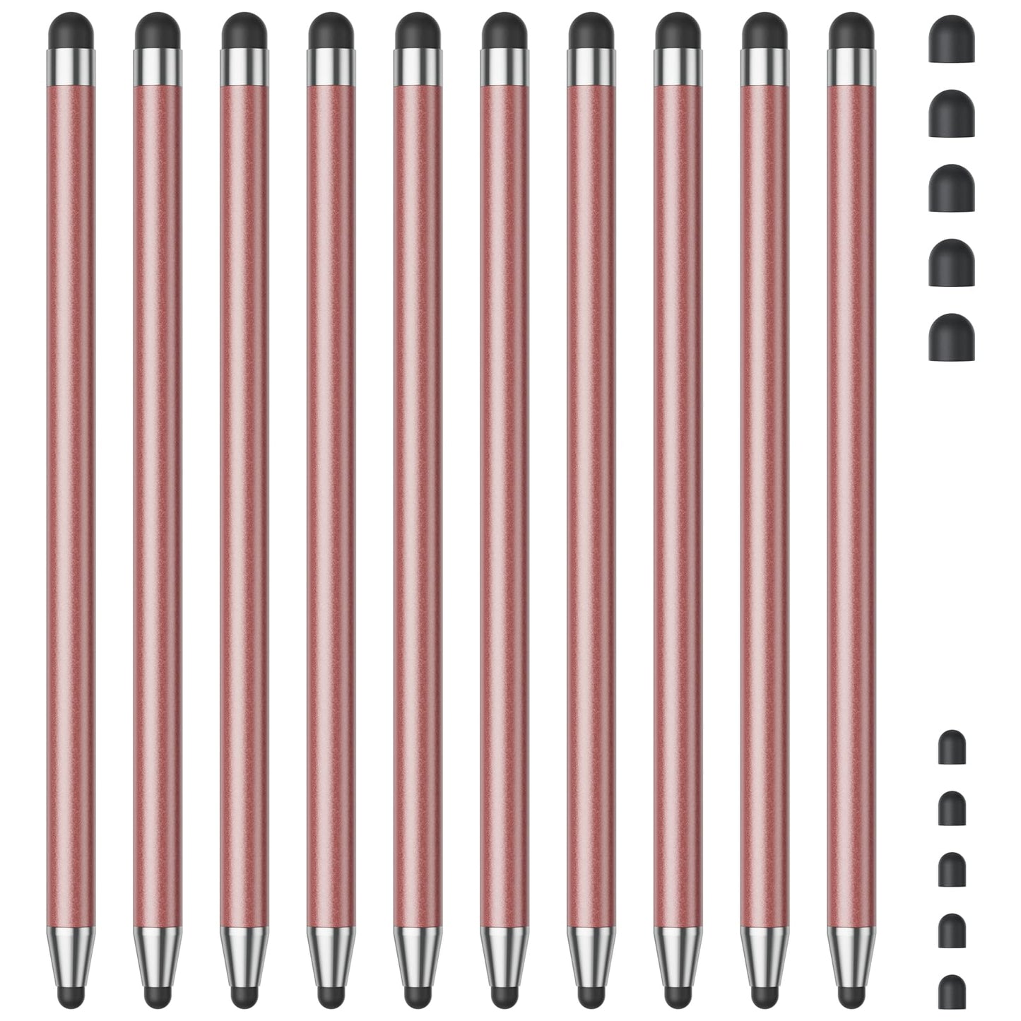 Stylus (10Pcs), Stylus Pen for Touchscreen, High Precision and Sensitivity Stylus Pen for Android Smartphone and Tablets, Compatible with Capacitive Touch Screen (Watermelon red)