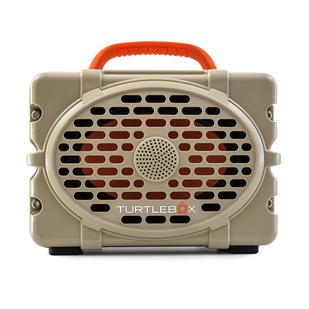 Turtlebox Original Gen 3 Outdoor Bluetooth Speaker, White/Royal Blue