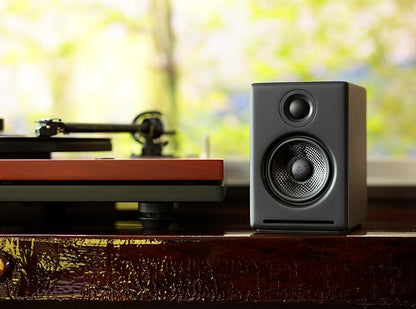 Audioengine A2+ Desktop 24 Bit Wireless Bluetooth Desktop Speakers - 60W Computer Speakers for Music and Gaming