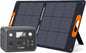ALLWEI 300W Solar Generator with 100W Solar Panel Included, 256Wh Portable Power Station with AC Outlet USB Port, Solar Powered Battery Generator for Outdoor Camping, Home Backup, Power Outage