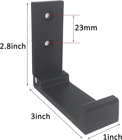 Folding Coat Hooks, Foldable Wall Hooks for Hanging Aluminum Alloy Cloth Coat Hanger Headphones Holder Headset Wall Hanger Hook- Pack of 12 (Black)