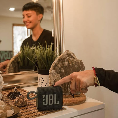 JBL Go 3 Portable Bluetooth Speaker - Waterproof and Dustproof, Available in Blue and Black