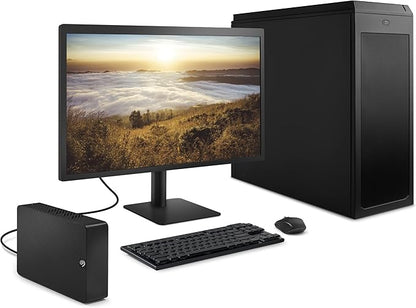 Seagate Expansion 28TB External Hard Drive HDD - USB 3.0, with Rescue Data Recovery Services (STKP28000400)