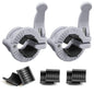MAXRICH Barbell Clamp 1 inch Multiple Sizes & Adjustable Weight Clips for Barbell Quick Release Barbell Clips|Barbell Collar Bar Locks for Weight Lifting, Gray