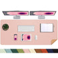 AFIING Leahter Desk Pad 47" x 17", Red,Desk Cover mat