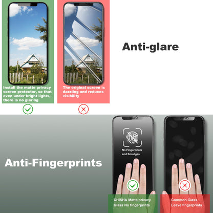 SHANG PIN JIA 2 Pack Matte Privacy Screen Protector for iPhone 11 Pro Max and iPhon XS MAX 6.5-Inch Auto Dust Removal, No Bubbles,Anti-Spy Tempered Glass Film, Easy Installation
