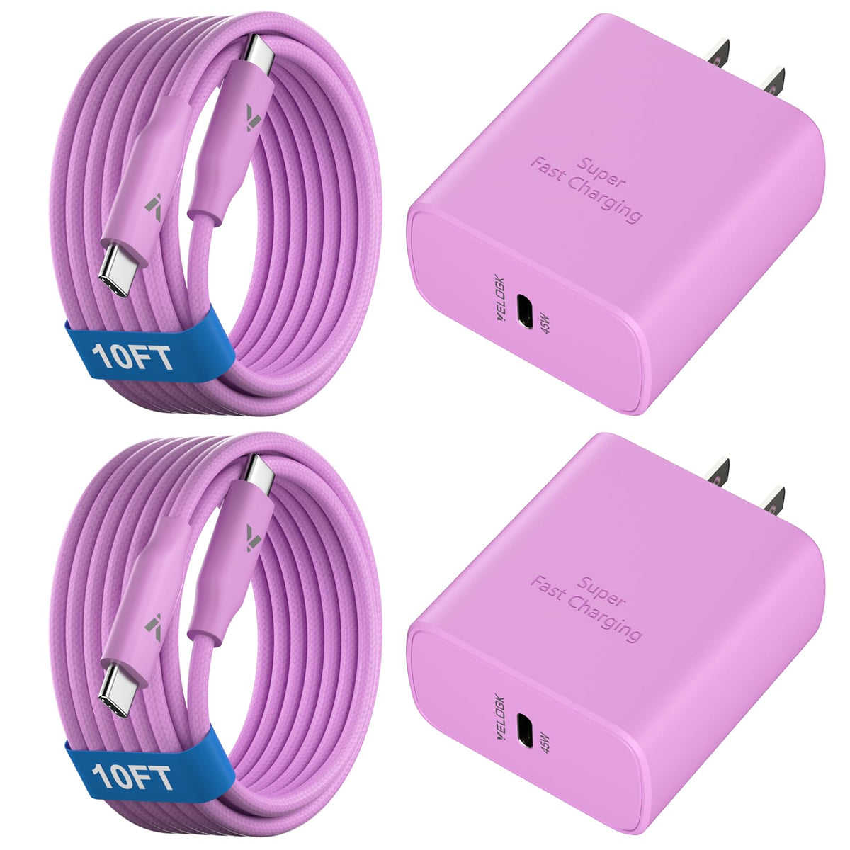 45W Super Fast Charger USB C, Type-C Android Phone Charger Fast Charging