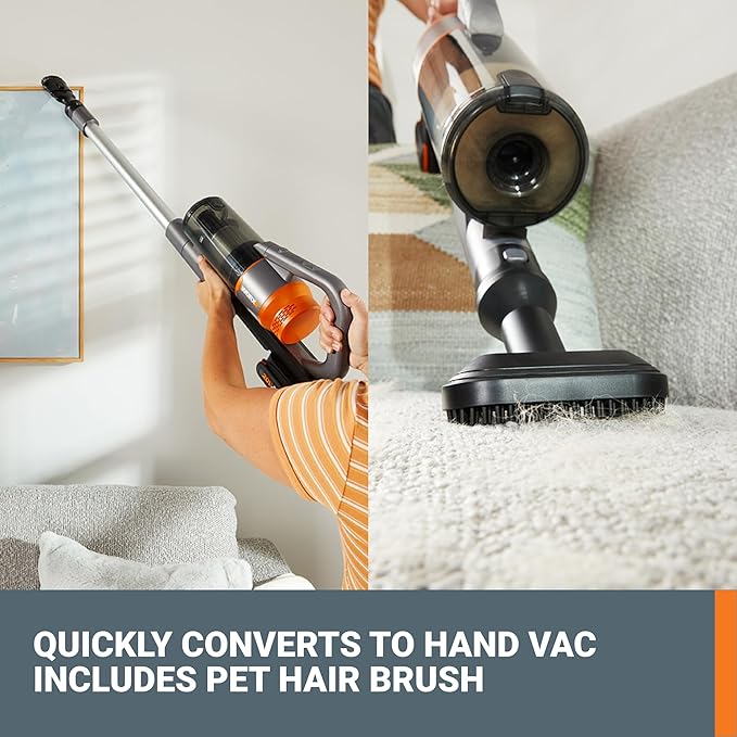 WORX Cordless Stick Vacuum, 20V Handheld Vacuum Cleaner, WX038L.1
