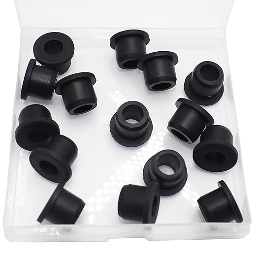 BOPOREAE 1/2" Drill Hole, 5/16" ID Silicone Rubber Grommets for Wiring