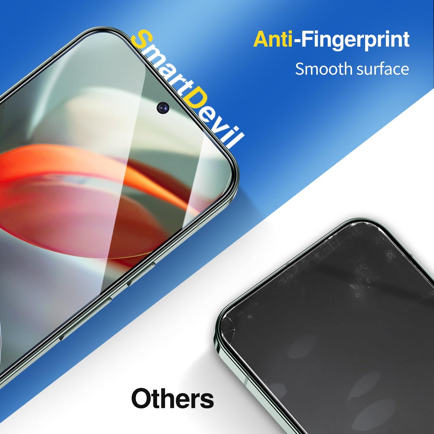 SMARTDEVIL [3+1 Pack] Tempered Glass for Google Pixel 9 Pro Screen Protector With Camera Lens Protector , FingerPrint Reader Compatible, Clear 9H Tempered Glass Film, Fast & Easy Installation, Bubble-Free