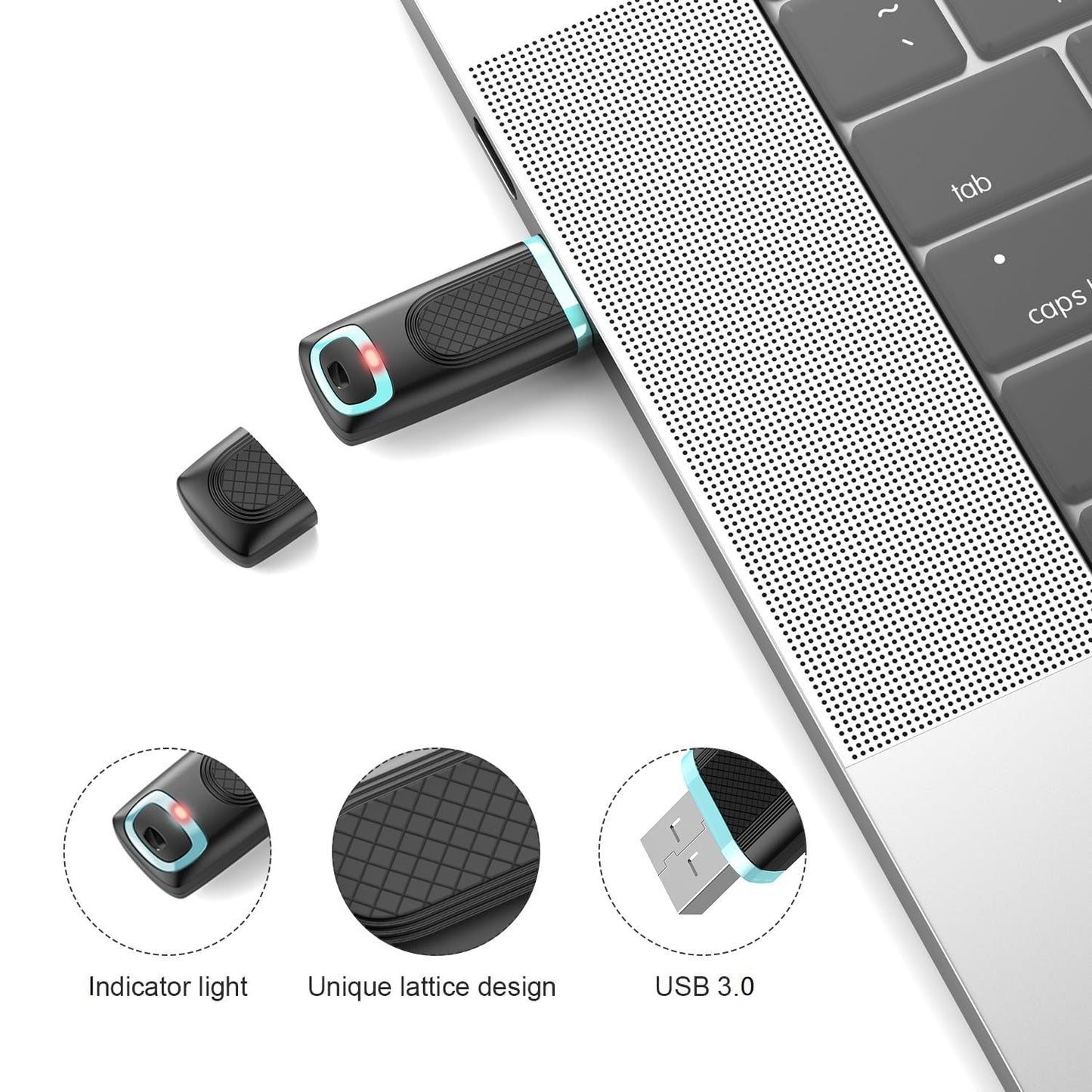 TOPESEL 128GB USB 3.0 Flash Drive 3 Pack,up to 90MB/s Reading,30MB/s Write
