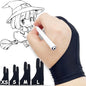 Drawing Glove, Artist Glove for Drawing Tablet iPad, Digital Art Palm Rejection Glove, Good for Left and Right Hand – S, 2 Pack