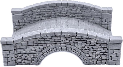 EnderToys Stone Footbridges by Printable Scenery, 3D Printed Tabletop RPG Scenery and Wargame Terrain 28mm Miniatures