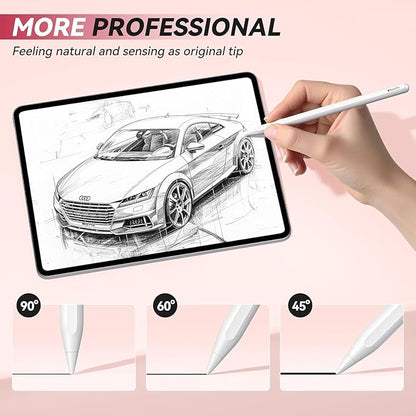 4Pack Replacement Pencil Tips for Apple Pencil Pro,Upgraded Pencil Tips Fit for Apple 2nd 1st Gen USB-C,Wear-Resistant & Precise Control Needle Pencil Tips with Case,IPad Pro Pencil Sets