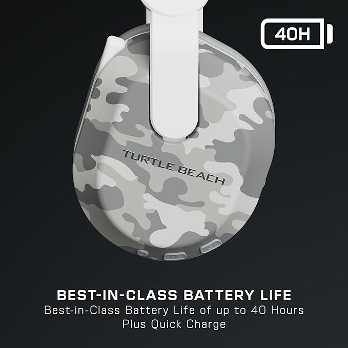 Turtle Beach Stealth 500 Wireless Gaming Headset Licensed for Xbox Series X|S, Compatible with Xbox One, Bluetooth, PC, Mobile, 40 Hr Battery, Memory Foam Cushions, Flip-to-Mute Mic – Arctic Camo