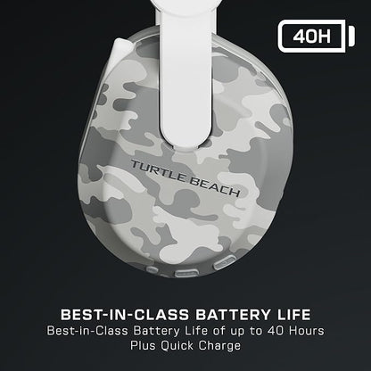 Turtle Beach Stealth 500 Wireless Gaming Headset Licensed for Xbox Series X|S, Compatible with Xbox One, Bluetooth, PC, Mobile, 40 Hr Battery, Memory Foam Cushions, Flip-to-Mute Mic – Arctic Camo