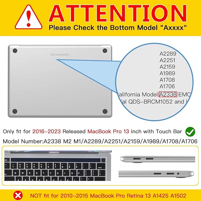 CISSOOK Compatible with MacBook Pro 13 inch 2025-2016 Release M2 M1 Chip A2338 A2251 A2289 A2159 A1989 A1706, Plastic Hard Shell Cover for MacBook Pro 13 with Touch Bar, Dream Catcher