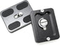 Maxmoral 2PCS 38x50mm Black Universal Metal Quick Release Plate with 1/4 Inch Screws Aluminium Adapter Compatible with Camera Tripod Ball Joint Standard
