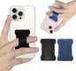 Universal Phone Grip for Smartphones - Phone Holder for Hand for Back of Phone - Wireless Charging Compatible (Black Blue) - 2Pack