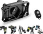 APEXEL Telescope Phone Adapter, Binocular Photo Adapter for Android & iPhone, Phone Holder Mount for Telescope, Monocular, Binocular, Microscope, Spotting Scope. (Including Bluetooth Shutter Remote)