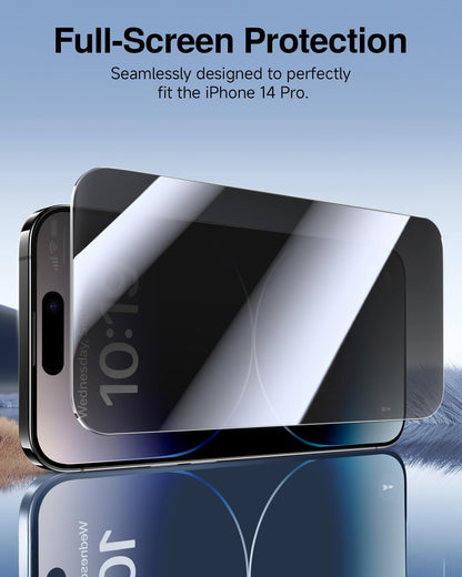 SMARTDEVIL 2 Pack for iPhone 14 Pro Privacy Screen Protector