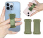 Phone Grip Holder for Hand, Universal Finger Strap Phone Holder, Finger Selfie Grip Compatible with Most Smartphones (Green) - 2Pack