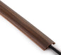 ZhiYo 5.6ft Cord Covers for Wires on Floor, Cord Hider Floor Hide Extension Cords, Soft PVC Cable Cover Cable Protector, Wire Cavity W0.62in H0.31in, Smoked Brown Wood