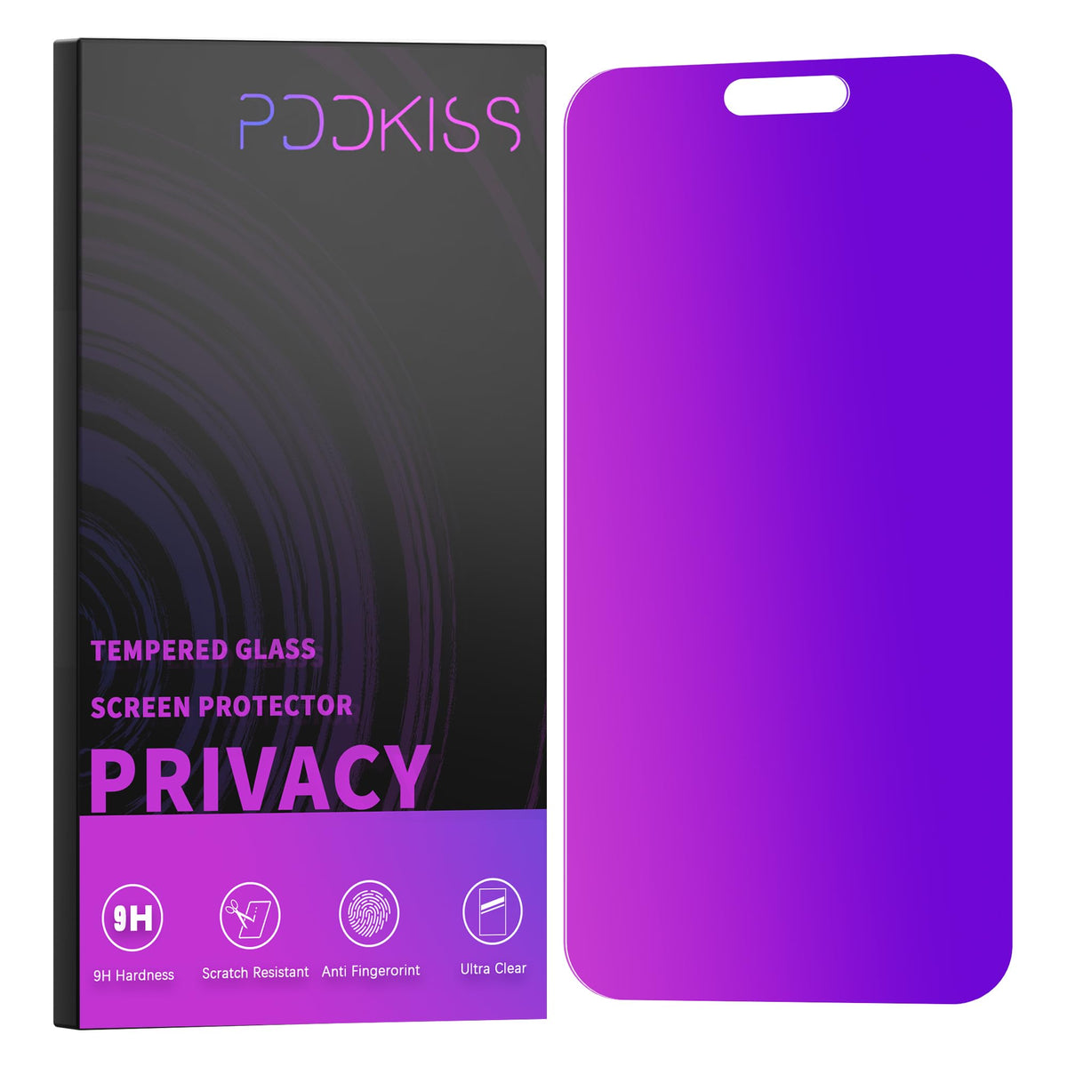 PDDKISS Compatible for iPhone 15 Pro Max Privacy Screen Protector