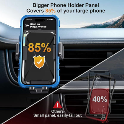 DOLYOFG Car Phone Holder Vent [Thick Cases Friendly] Phone Mount for Car Air Vent 360° Rotate Hands Free Cell Phone Holder for Car Automobile Cradle for All iPhone Android Smartphone