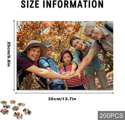 Custom Puzzle, Personalized Puzzle for Photos, Customized Puzzle 120/200/300/500/1000/1500 Pieces for Family, Christmas, Pet, Birthday, Wedding Gift