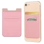 OBVIS Stick On Wallet Sleeve Cell Phone Card Holder, 2 Pack Pink