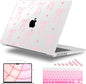 for MacBook Pro 16 inch Case 2021 2022 2023 2024 Release A3186 A3403 M4 A2991 M3 A2780 M2 A2485 M1 Pro/Max, Hard Shell Case with Screen Protector & Keyboard Cover, Bow