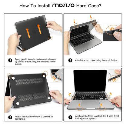 MOSISO Compatible with MacBook Air 13 inch Case M5 2026 M4 M3 M2 2025-2022