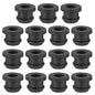 PATIKIL 32.6mm / 1-1/4 Inch Drill Hole,1 Inch ID Rubber Grommets, 3Pcs Top Hat Grommet for Wiring Eyelet Ring Gasket Automotive Firewall Cable Hole Plugs Wires Protection, Black