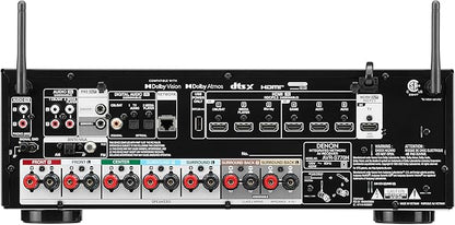 Denon AVR-S770H 7.2ch 8K Smart AV Receiver with Voice Control and DTS:X with 6 Year Amber Protection Plan (2023)