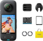 Insta360 X3 Action Bundle-Waterproof 360 Action Camera with 1/2" 48MP Sensors, 5.7K 360 Active HDR Video, 72MP 360 Photo, 4K Single-Lens, 60fps Me Mode, Stabilization, 2.29" Touchscreen, AI Editing