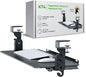 Kt4 Clamp on Keyboard Tray, Adjustable Slide Out Drawer for Desk, Height Tilt Adjustable Keyboard Holder, Under Desk Pull Out Tray (Black)