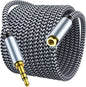 3.5mm Headphone Extension Cable 20ft, Nylon Braided Aux Cord Extender for Smartphones, Tablets, Media Players (No Mic Support)