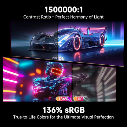 KTC 27-inch OLED Gaming Monitor | QHD 2560x1440P | 240Hz 0.03ms GTG | 1.5M:1 Contrast Ratio | DisplayHDR True Black 400 | 65W USB Type-C | Dual Speakers | Comes with Type-C, HDMI & DP Cables Included