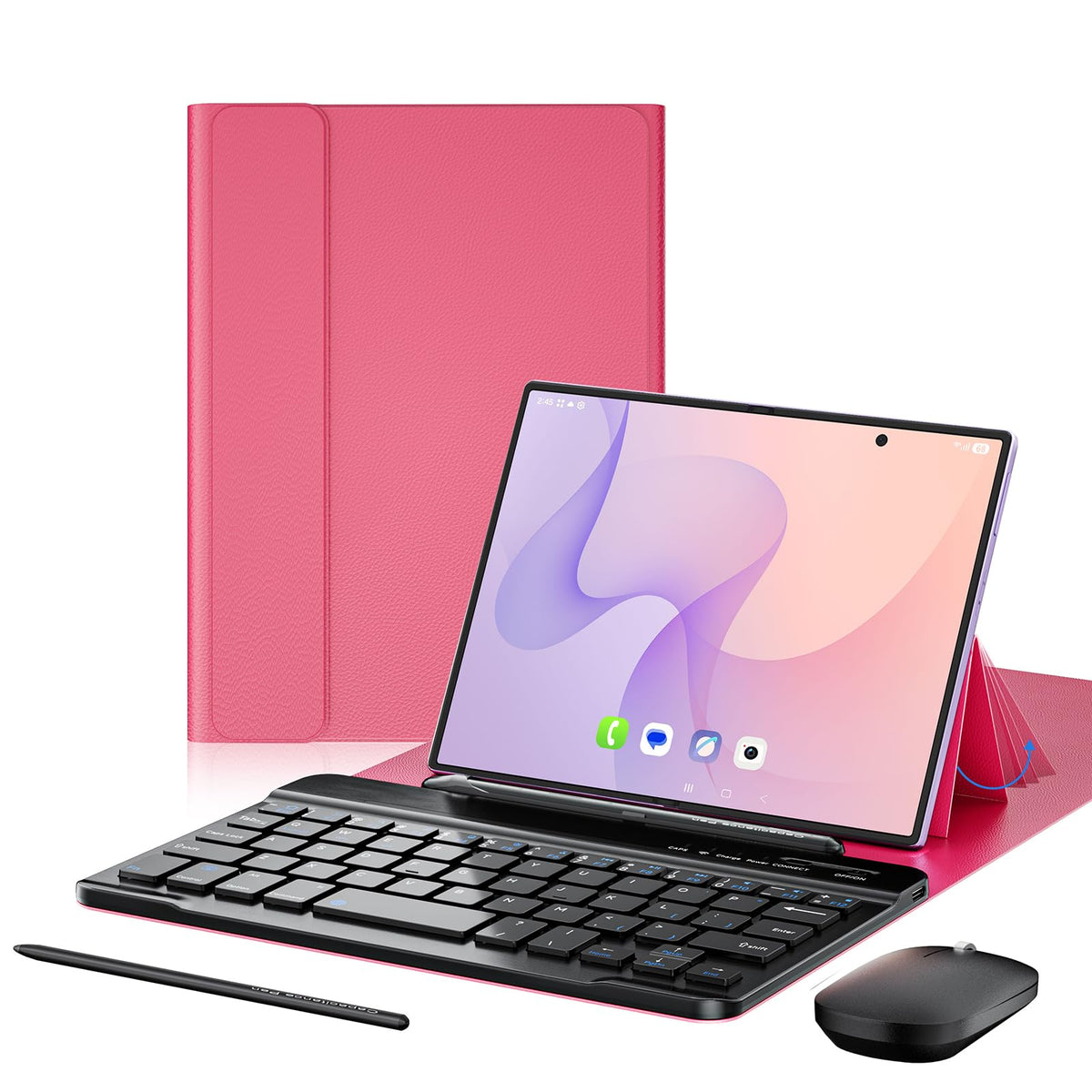 4-in-1 Mini Wireless Keyboard Case for Galaxy Z Fold 8 Ultra/Z Fold 8/7/6/5