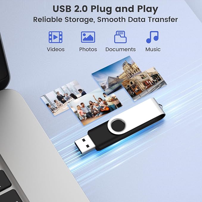 Customizable 8GB Flash Drive 10 Pack, ABLAZE Dual USB 2.0+ Type C Thumb Drives with Logo Personalized USB Memory Sticks (Mixed Colors)