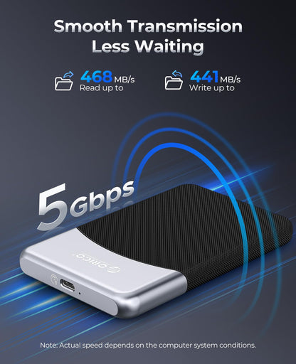 ORICO M25PRO 512GB Portable External SSD, Up to 460MB/s