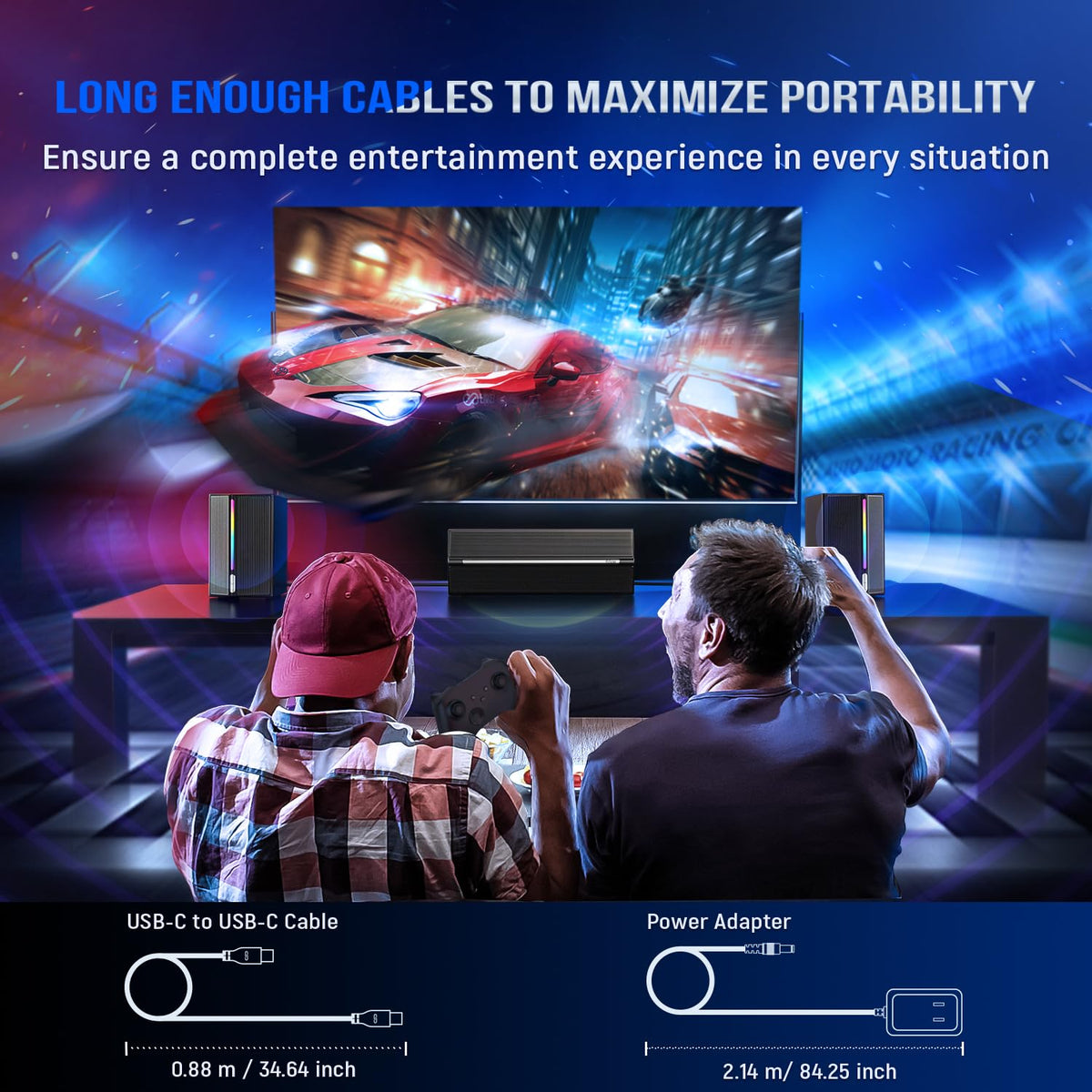 FIFINE AmpliGame A22 2.1 Gaming Computer Speakers with Subwoofer Bluetooth