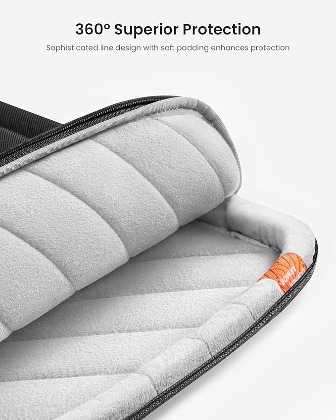 tomtoc 360 Protective Laptop Case for 15-inch 2025 New MacBook Air M4/A3241 M3/A3114 M2/A2941, 15 Inch Microsoft Surface Laptop 7/6, Dell XPS 15 Plus, 15-in MacBook Pro, Acer HP Chromebook 14