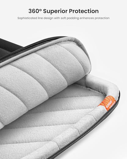 tomtoc 360 Protective Laptop Carrying Case for 2025 13-inch MacBook Air M4/A3240 M3/A3113 M2/A2681 M1/A2337, MacBook Pro M2/A2686 M1/A2337, iPad Pro M4 & iPad Air M3, Water-Resistant Laptop Bag