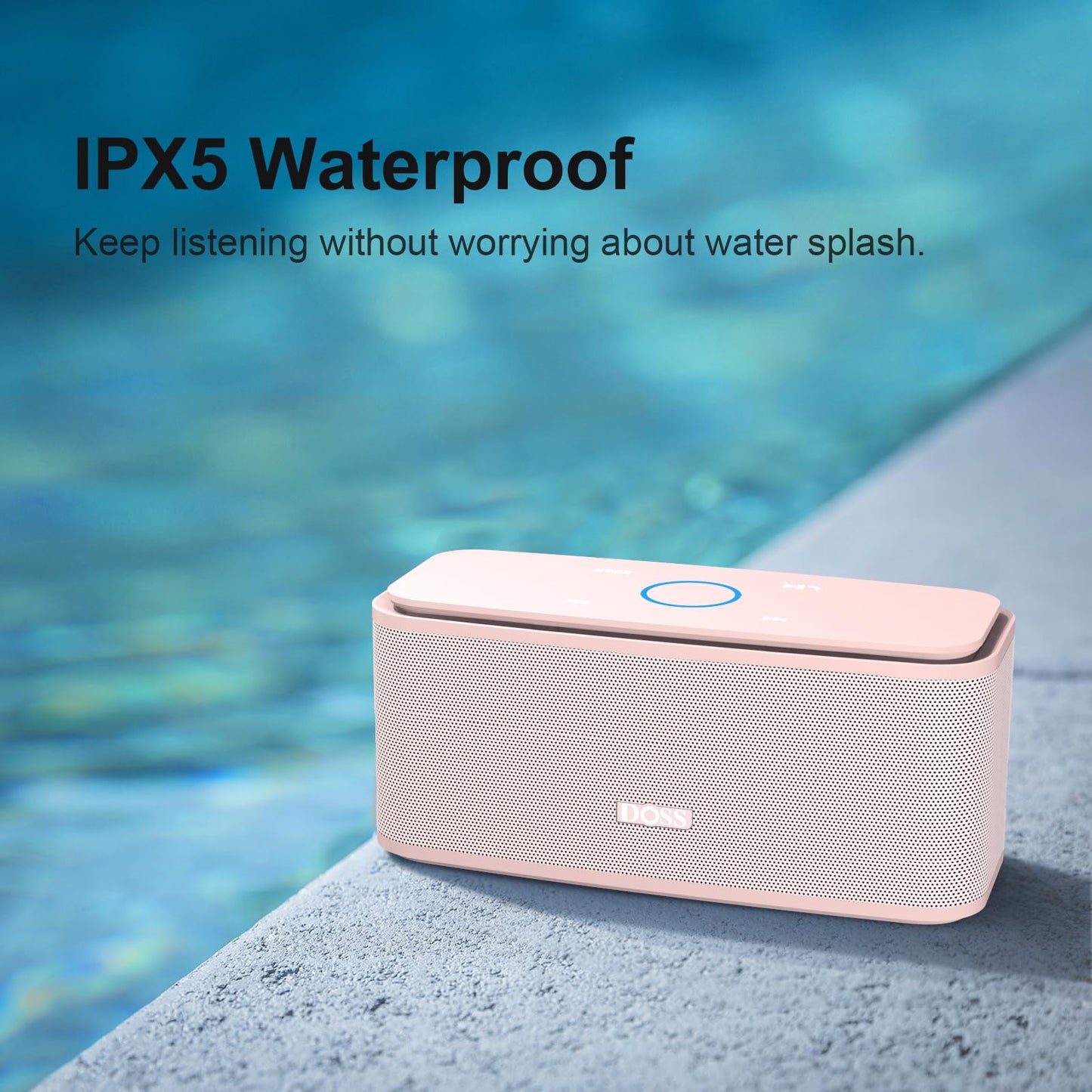 DOSS SoundBox Touch Wireless Bluetooth Speaker-12W HD Sound with Rich Bass